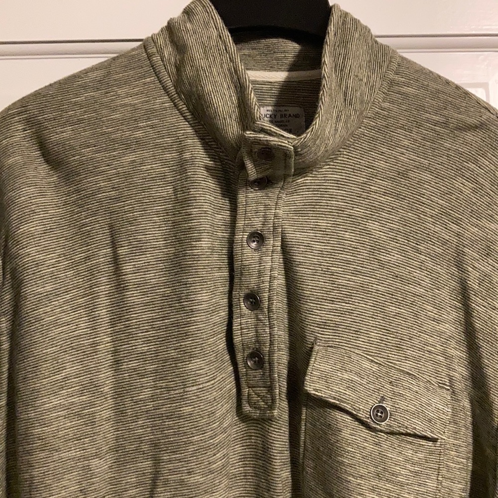 Lucky Brand Light Henley Sweatshirt